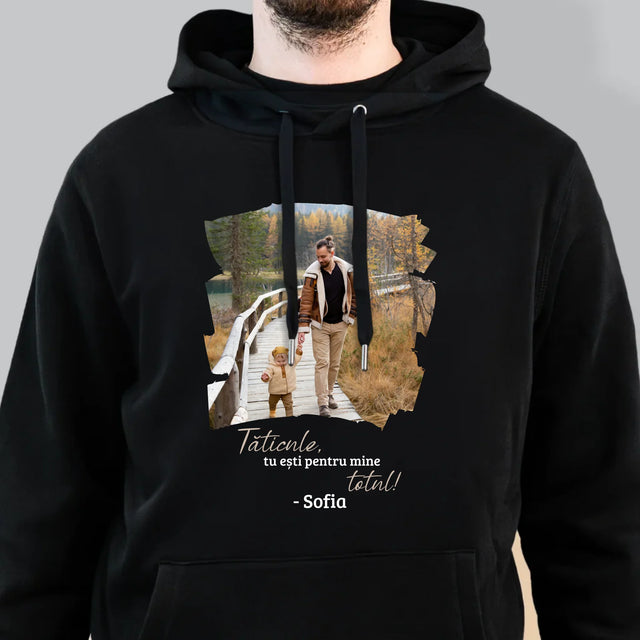 Fotografie Si Semnătură: Un Laur Pentru Tata - Hanorac Cu Glugă Pentru Bărbați