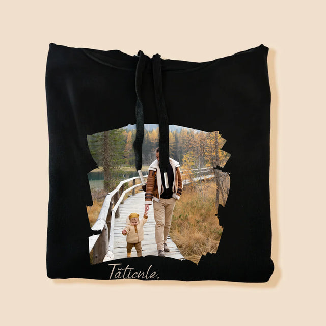 Fotografie Si Semnătură: Un Laur Pentru Tata - Hanorac Cu Glugă Pentru Bărbați