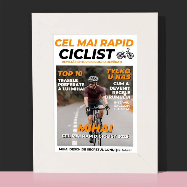 Copertă Derevistă: Cel Mai Rapid Biciclist - Ramă Pentru Fotografii (Horizontală)
