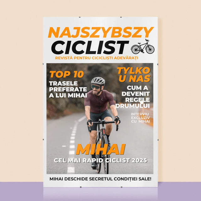 Copertă Derevistă: Cel Mai Rapid Biciclist - Poster