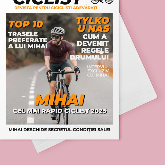 Copertă Derevistă: Cel Mai Rapid Biciclist - Card Cu Felicitări