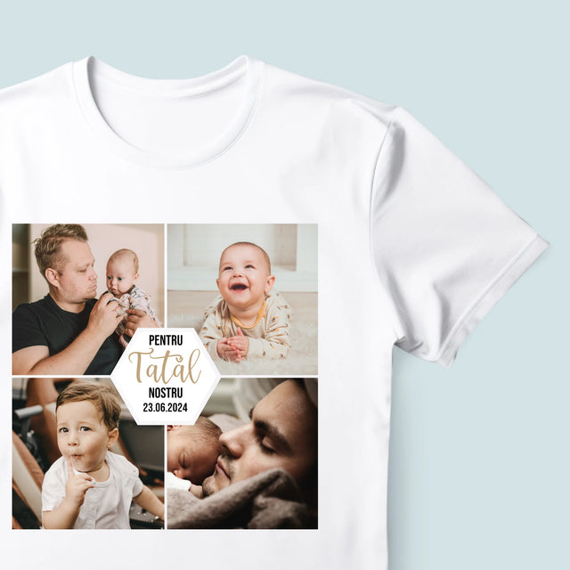 Colaj De Fotografii: Pentru Tatăl Nostru - Tricou Pentru Bărbați
