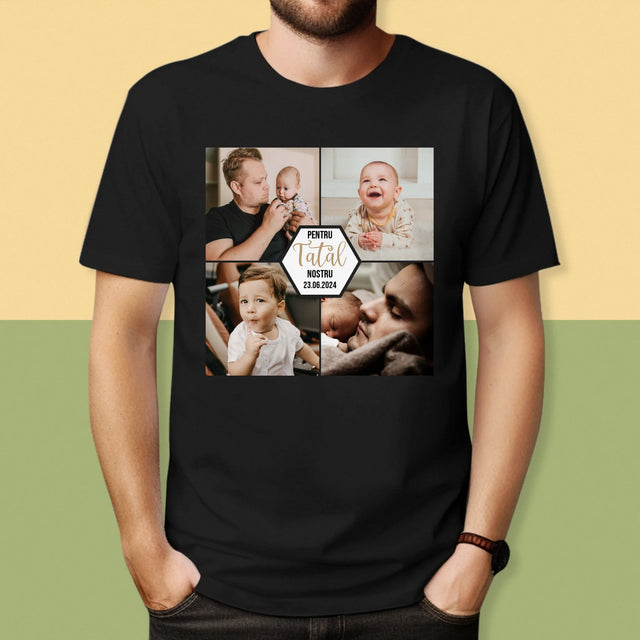 Colaj De Fotografii: Pentru Tatăl Nostru - Tricou Pentru Bărbați
