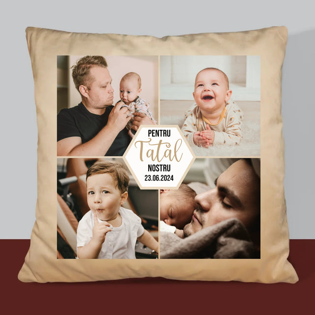 Colaj De Fotografii: Pentru Tatăl Nostru - Pernă (Cu Fotografie)