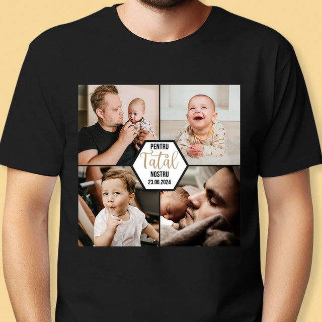 Colaj De Fotografii: Pentru Tatăl Nostru - Tricou Pentru Bărbați