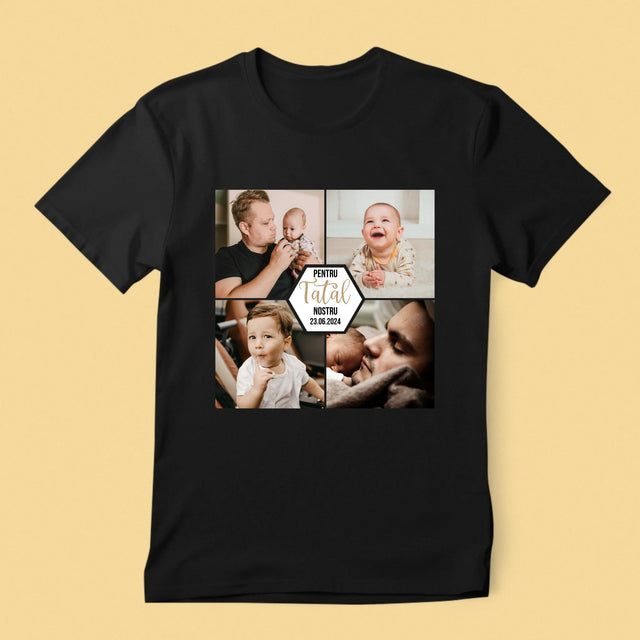 Colaj De Fotografii: Pentru Tatăl Nostru - Tricou Pentru Bărbați