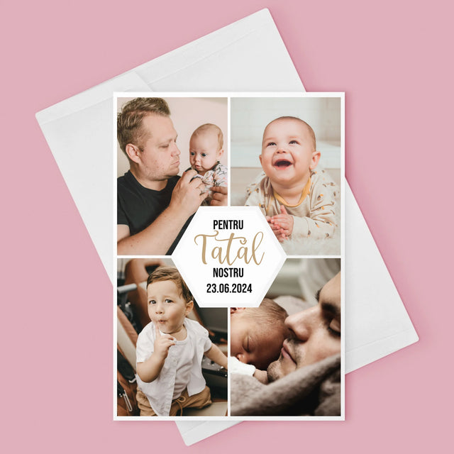 Colaj De Fotografii: Pentru Tatăl Nostru - Card Cu Felicitări
