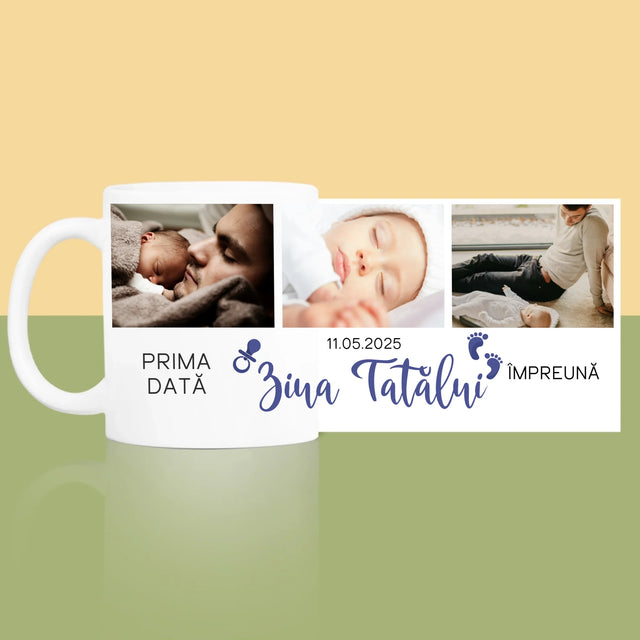 Colaj De Fotografii: Prima Zi A Tatălui - Cană