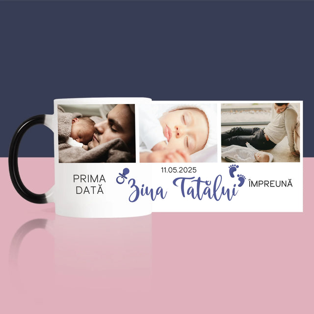 Colaj De Fotografii: Prima Zi A Tatălui - Cană