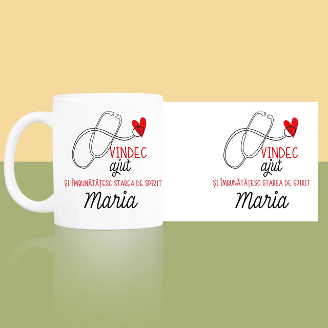 Numele Și Semnătura: Vindec Ajut - Cană