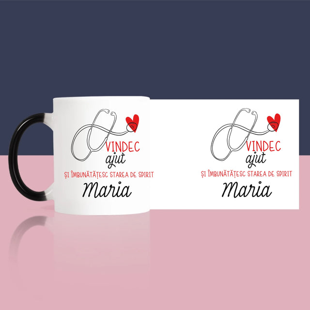 Numele Și Semnătura: Vindec Ajut - Cană