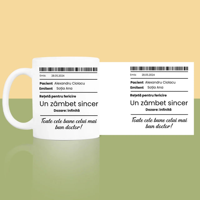 Numele Și Semnătura: Rețetă Pentru Fericire - Cană