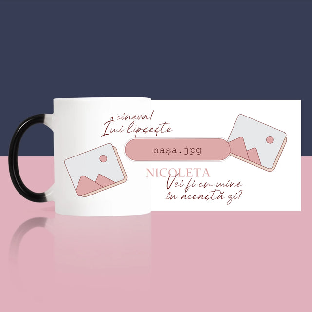 Numele Și Semnătura: Îmi Lipsește Cineva Nașa - Cană