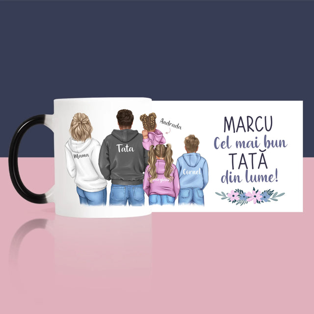 Creator De Personaj: Familie Cu Copii - Cană