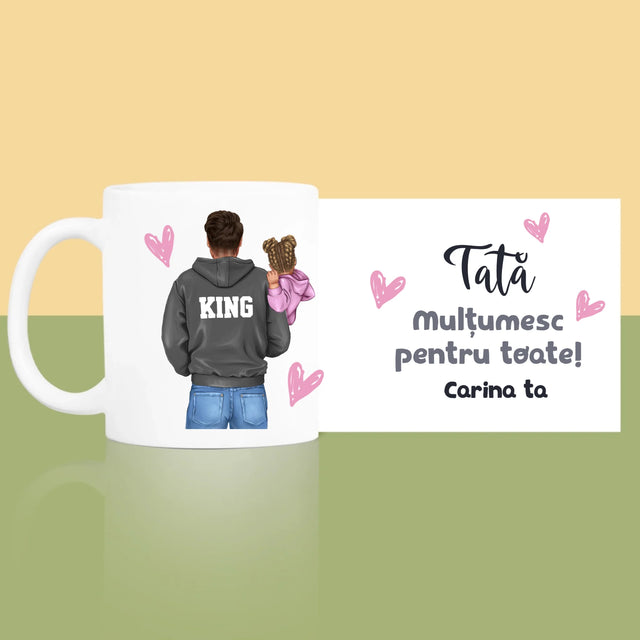 Creator De Personaj: Tată Cu Copil - Cană