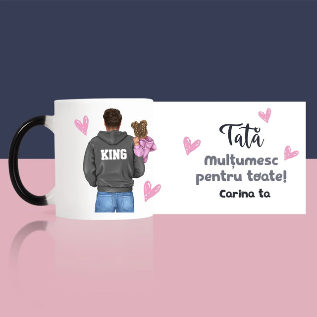 Creator De Personaj: Tată Cu Copil - Cană