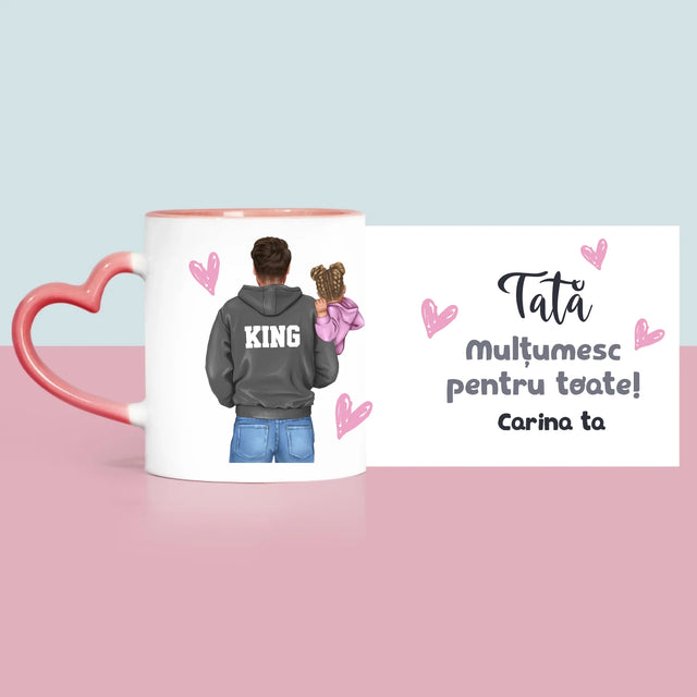 Creator De Personaj: Tată Cu Copil - Cană