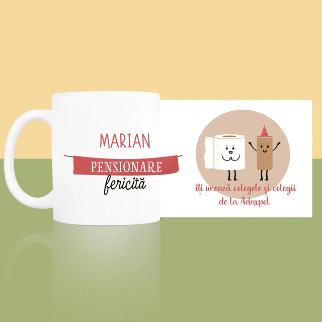 Numele Și Semnătura: Pensionare Fericită - Cană