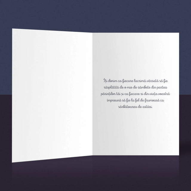 Fotografie Si Semnătură: Pentru Copil Din Partea Nașilor - Card Cu Felicitări