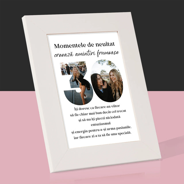 Cuvânt Din Fotografii: 30 De Ani - Ramă Pentru Fotografii (Horizontală)
