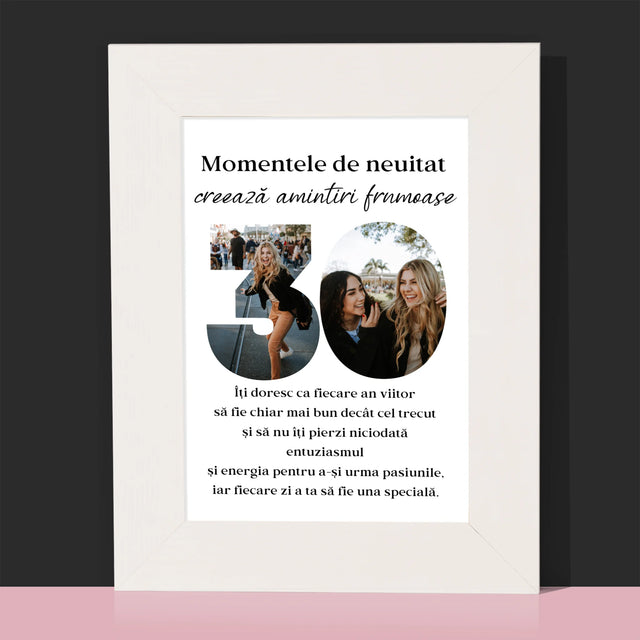 Cuvânt Din Fotografii: 30 De Ani - Ramă Pentru Fotografii (Horizontală)
