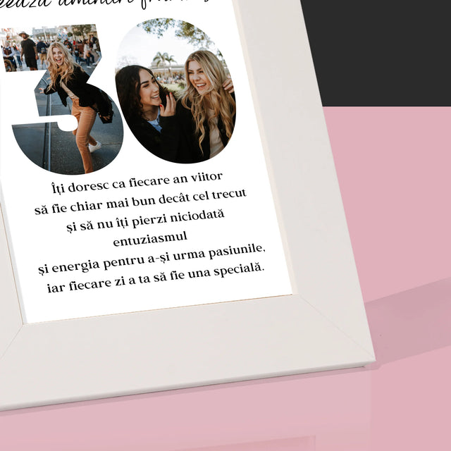 Cuvânt Din Fotografii: 30 De Ani - Ramă Pentru Fotografii (Horizontală)