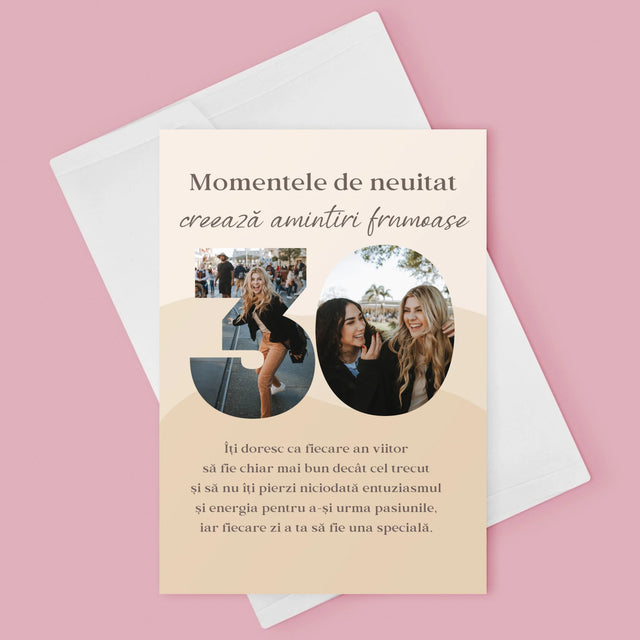 Cuvânt Din Fotografii: 30 De Ani - Card Cu Felicitări
