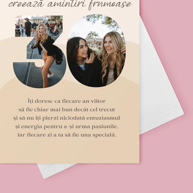Cuvânt Din Fotografii: 30 De Ani - Card Cu Felicitări
