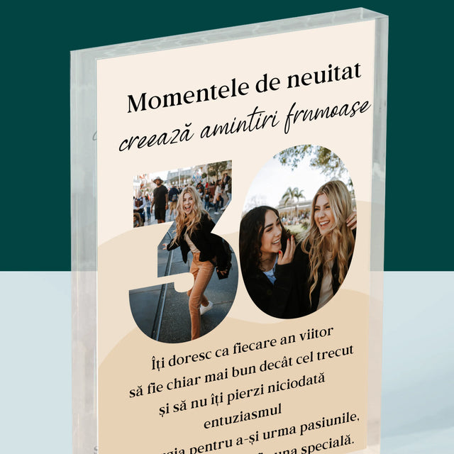 Cuvânt Din Fotografii: 30 De Ani - Bloc Acrilic