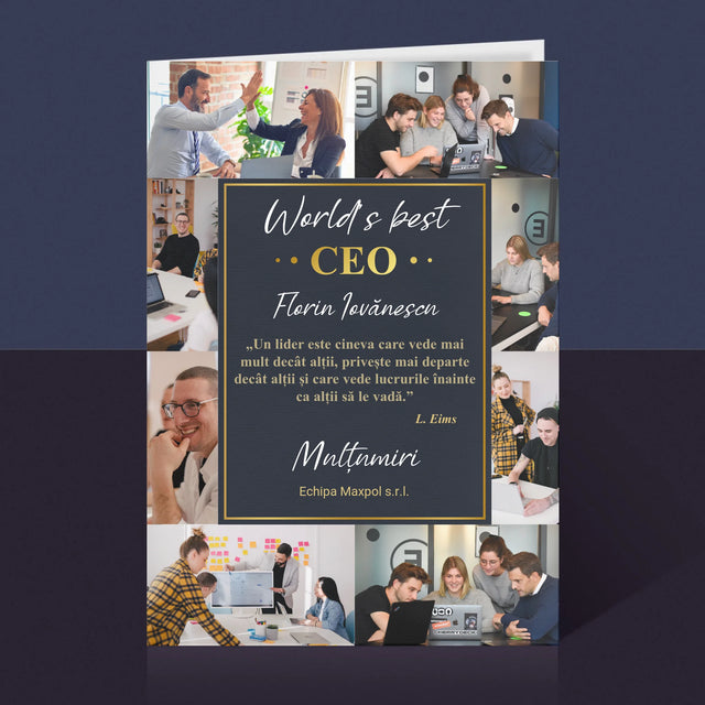 Colaj De Fotografii: World’S Best Ceo - Card Cu Felicitări