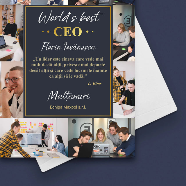 Colaj De Fotografii: World’S Best Ceo - Card Cu Felicitări