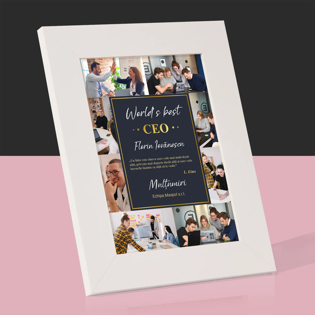 Colaj De Fotografii: World’S Best Ceo - Ramă Pentru Fotografii (Horizontală)