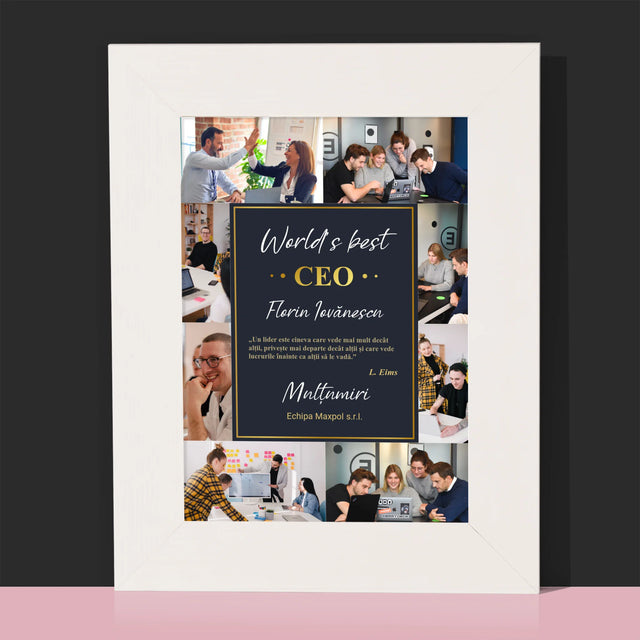 Colaj De Fotografii: World’S Best Ceo - Ramă Pentru Fotografii (Horizontală)