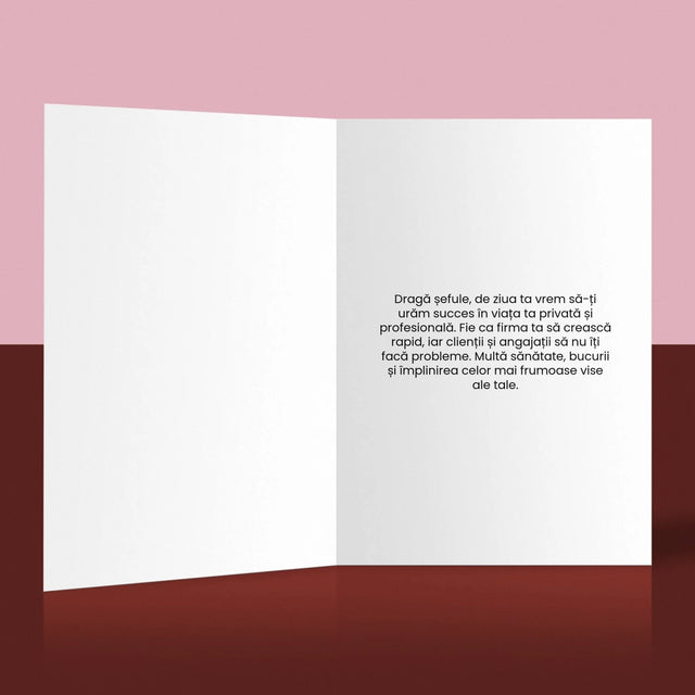 Copertă Derevistă: World’S Best Girl Boss - Card Cu Felicitări