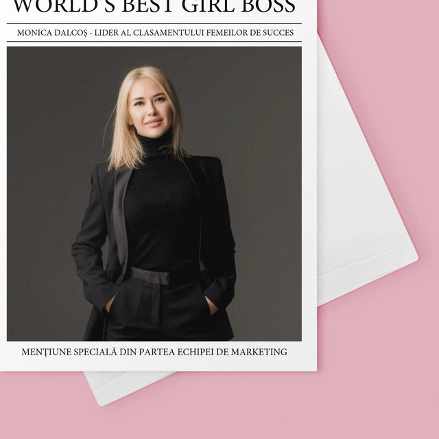 Copertă Derevistă: World’S Best Girl Boss - Card Cu Felicitări