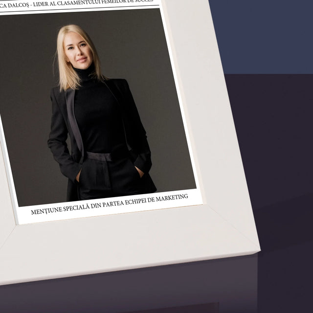 Copertă Derevistă: World’S Best Girl Boss - Ramă Pentru Fotografii (Horizontală)