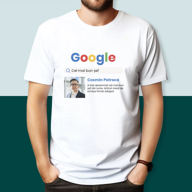 Fotografie Si Semnătură: Cel Mai Bun Șef - Rezultat Google - Tricou Pentru Bărbați