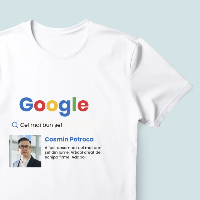 Fotografie Si Semnătură: Cel Mai Bun Șef - Rezultat Google - Tricou Pentru Bărbați