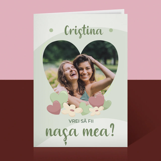 Fotografie Si Semnătură: Vrei Să Fii Martorul Meu - Card Cu Felicitări