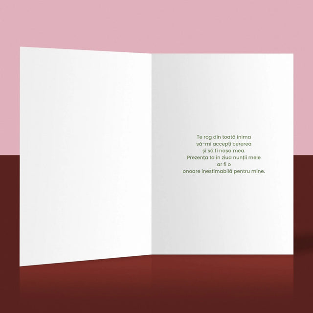 Fotografie Si Semnătură: Vrei Să Fii Martorul Meu - Card Cu Felicitări