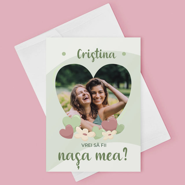 Fotografie Si Semnătură: Vrei Să Fii Martorul Meu - Card Cu Felicitări