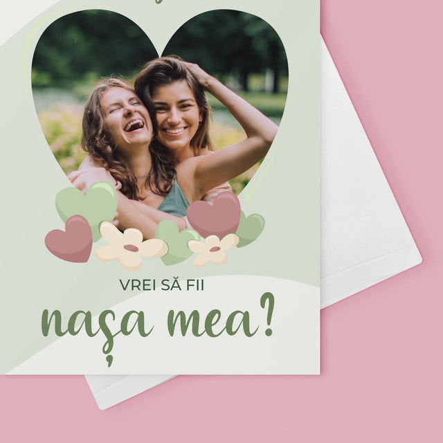 Fotografie Si Semnătură: Vrei Să Fii Martorul Meu - Card Cu Felicitări