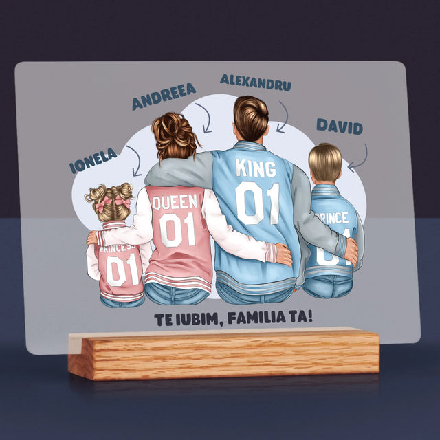Creator De Personaj: Familia În Honoraci - Imprimare Pe Sticlă Acrilică (Horizontală)