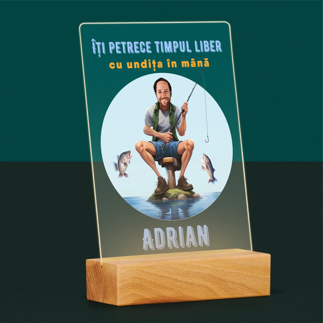 Fotografie Si Semnătură: Îți Petrece Timpul Liber - Imprimare Pe Sticlă Acrilică (Verticală)