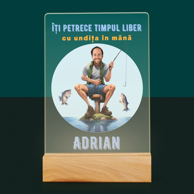 Fotografie Si Semnătură: Îți Petrece Timpul Liber - Imprimare Pe Sticlă Acrilică (Verticală)