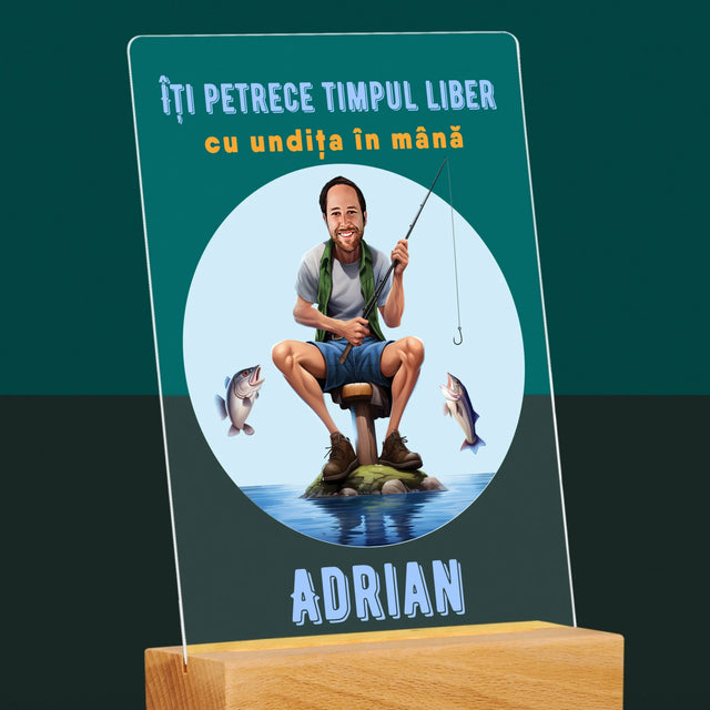 Fotografie Si Semnătură: Îți Petrece Timpul Liber - Imprimare Pe Sticlă Acrilică (Verticală)