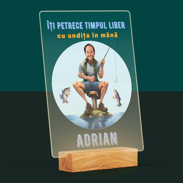 Fotografie Si Semnătură: Îți Petrece Timpul Liber - Imprimare Pe Sticlă Acrilică (Verticală)