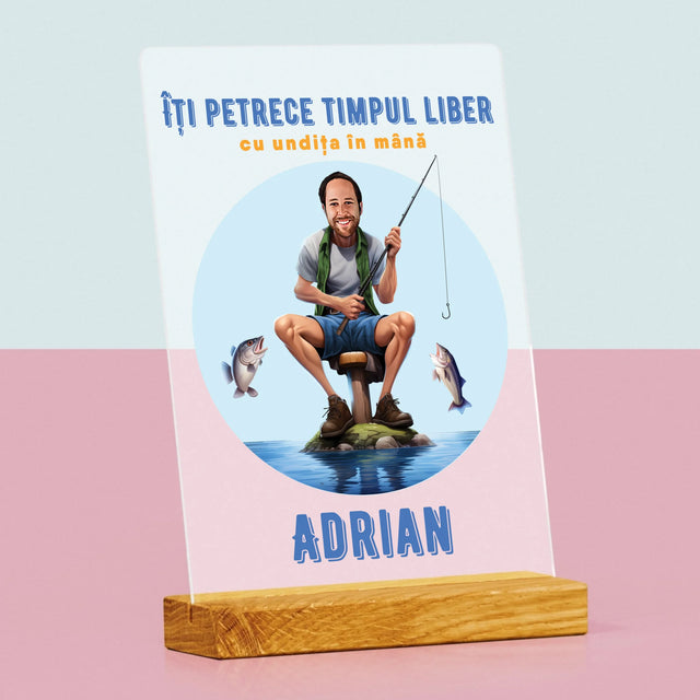 Fotografie Si Semnătură: Îți Petrece Timpul Liber - Imprimare Pe Sticlă Acrilică (Verticală)