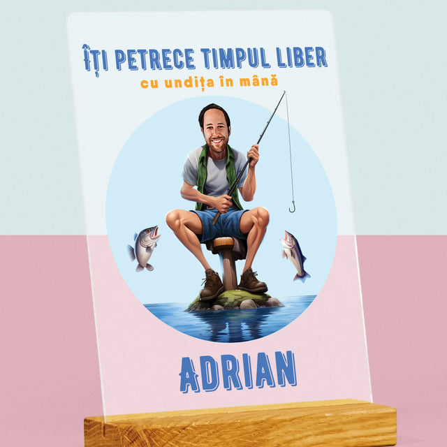 Fotografie Si Semnătură: Îți Petrece Timpul Liber - Imprimare Pe Sticlă Acrilică (Verticală)