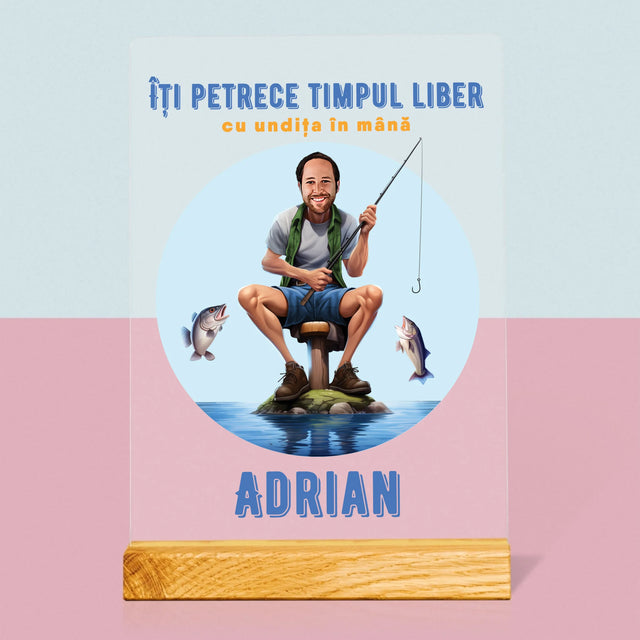 Fotografie Si Semnătură: Îți Petrece Timpul Liber - Imprimare Pe Sticlă Acrilică (Verticală)